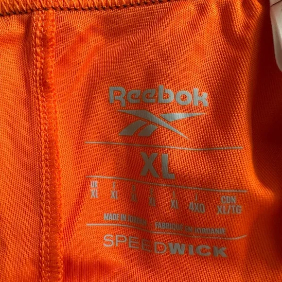 Reebok Orange Athletic Shorts Lightweight Breathable - Picture 4 of 8